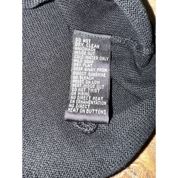 Michael Simon Vintage Cars Beaded Spun Silk Blend Sweater - size large - Picture 8 of 11